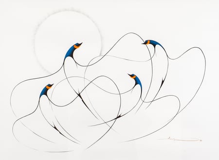 Untitled (Geese in Flight)