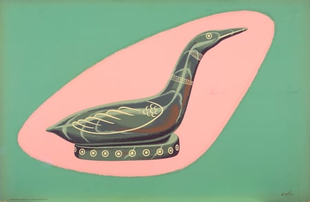 Soapstone Carving of a Loon