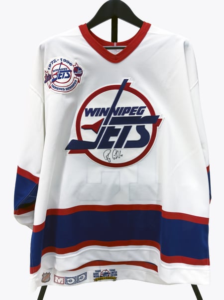 Randy Gilhen Winnipeg Jets Signed Game Jersey