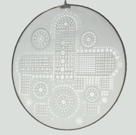 Untitled (Hanging Glass Sculpture / Cosmic Varaiations)