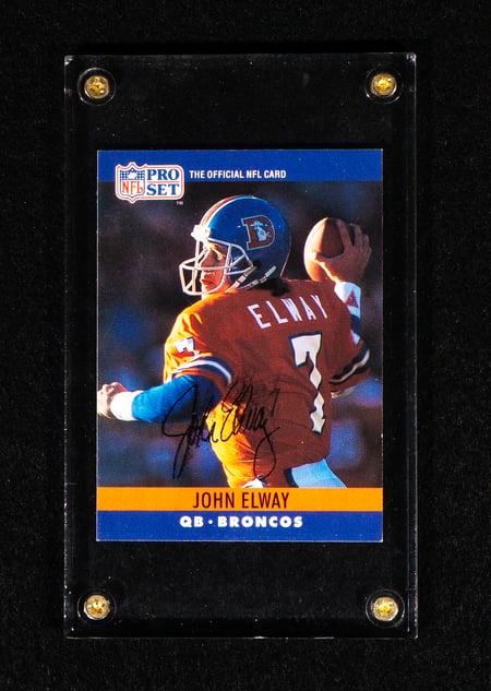John Elway Signed NFL Card