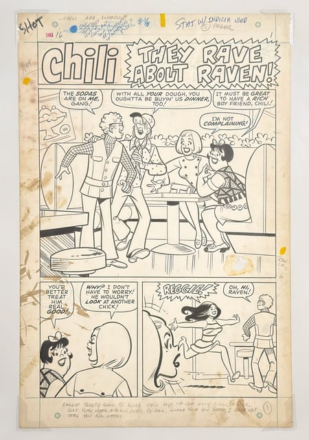 Chili #16 - Original Splash Page Artwork