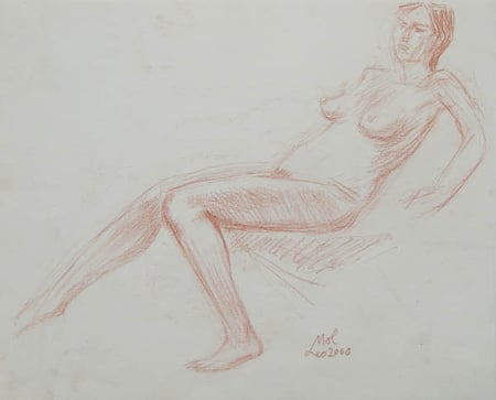 Untitled (Reclining Figure Study)