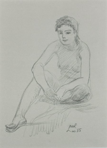Untitled (Seated Figure Study)