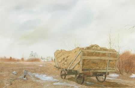 Hay Bales with Grain Growers