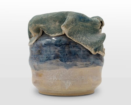 Aqua and Blue Vessel