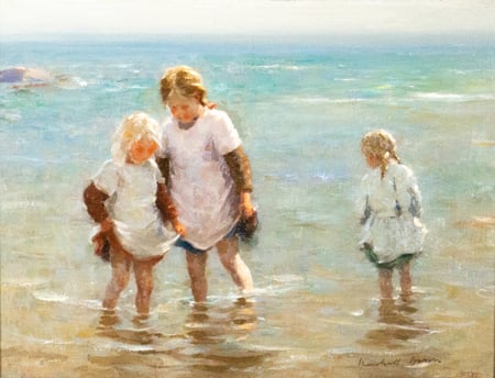 Children at the Beach