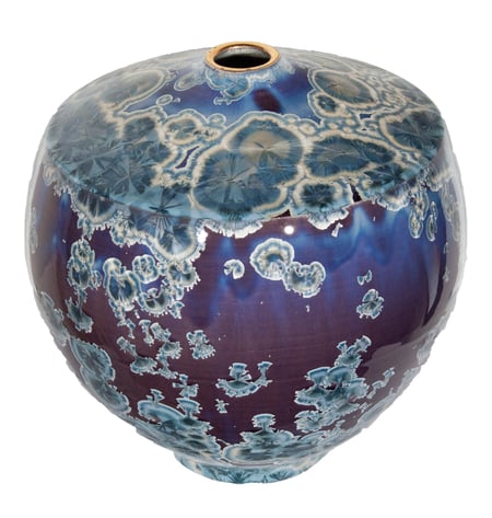 Blue and Purple Vase (Anvil Shape)